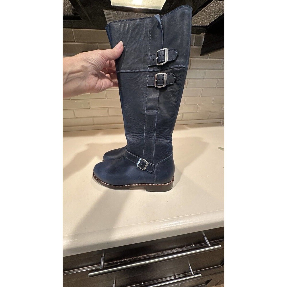 Adelante boots The Reina blue leather Womans size 6.5 B Never been worn
